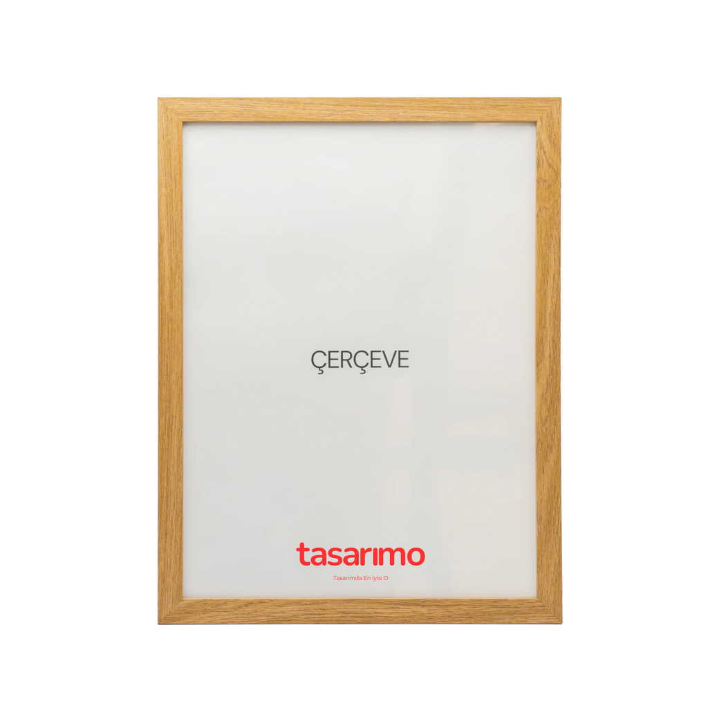 Meşe Rengi Ahşap Çerçeve
