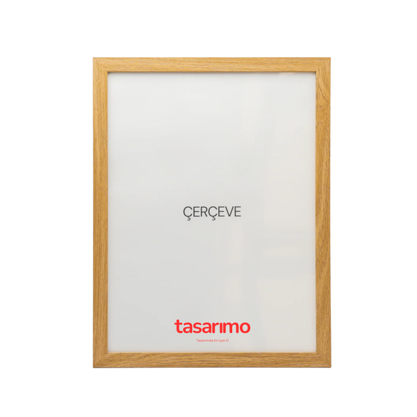 Meşe Rengi Ahşap Çerçeve