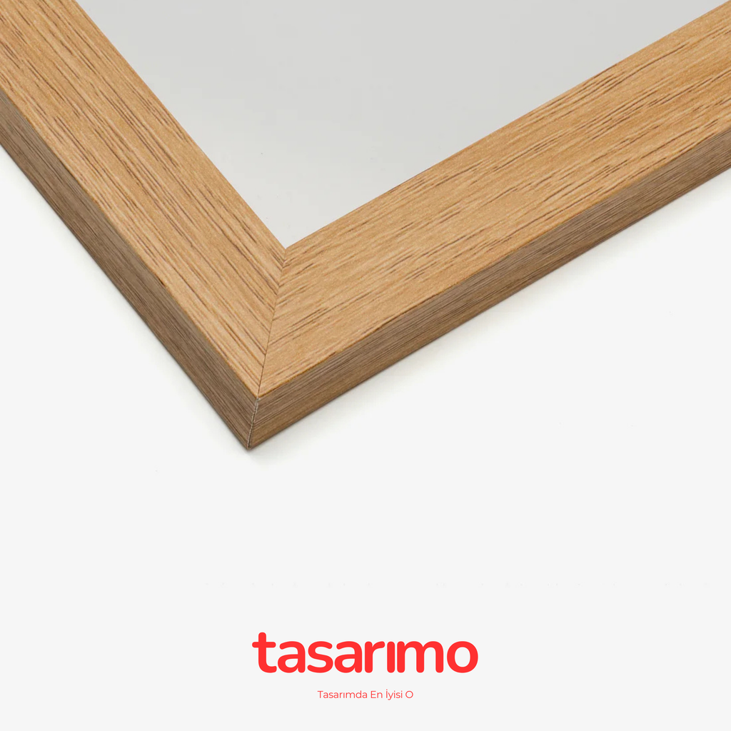 Meşe Rengi Ahşap Çerçeve