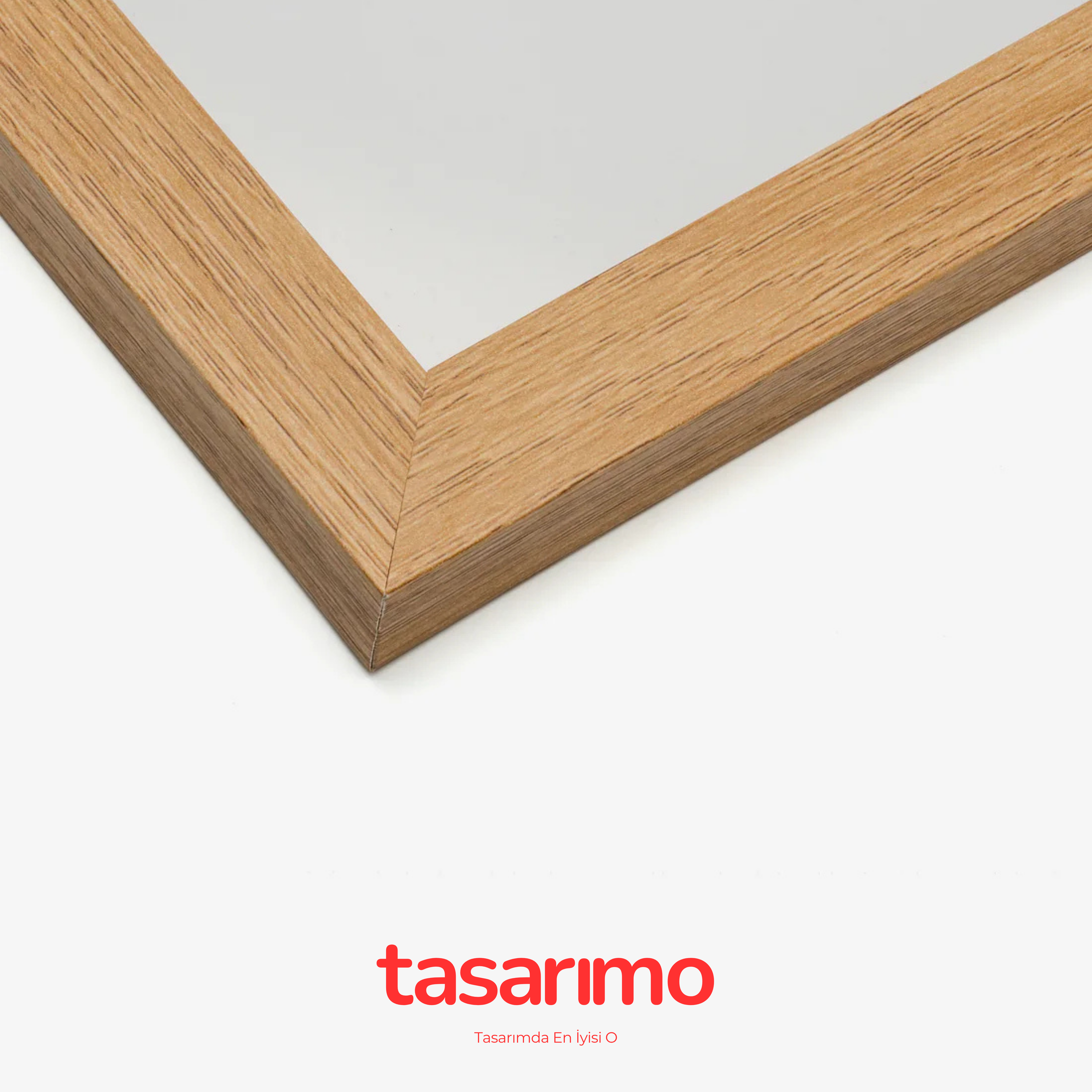 Meşe Rengi Ahşap Çerçeve