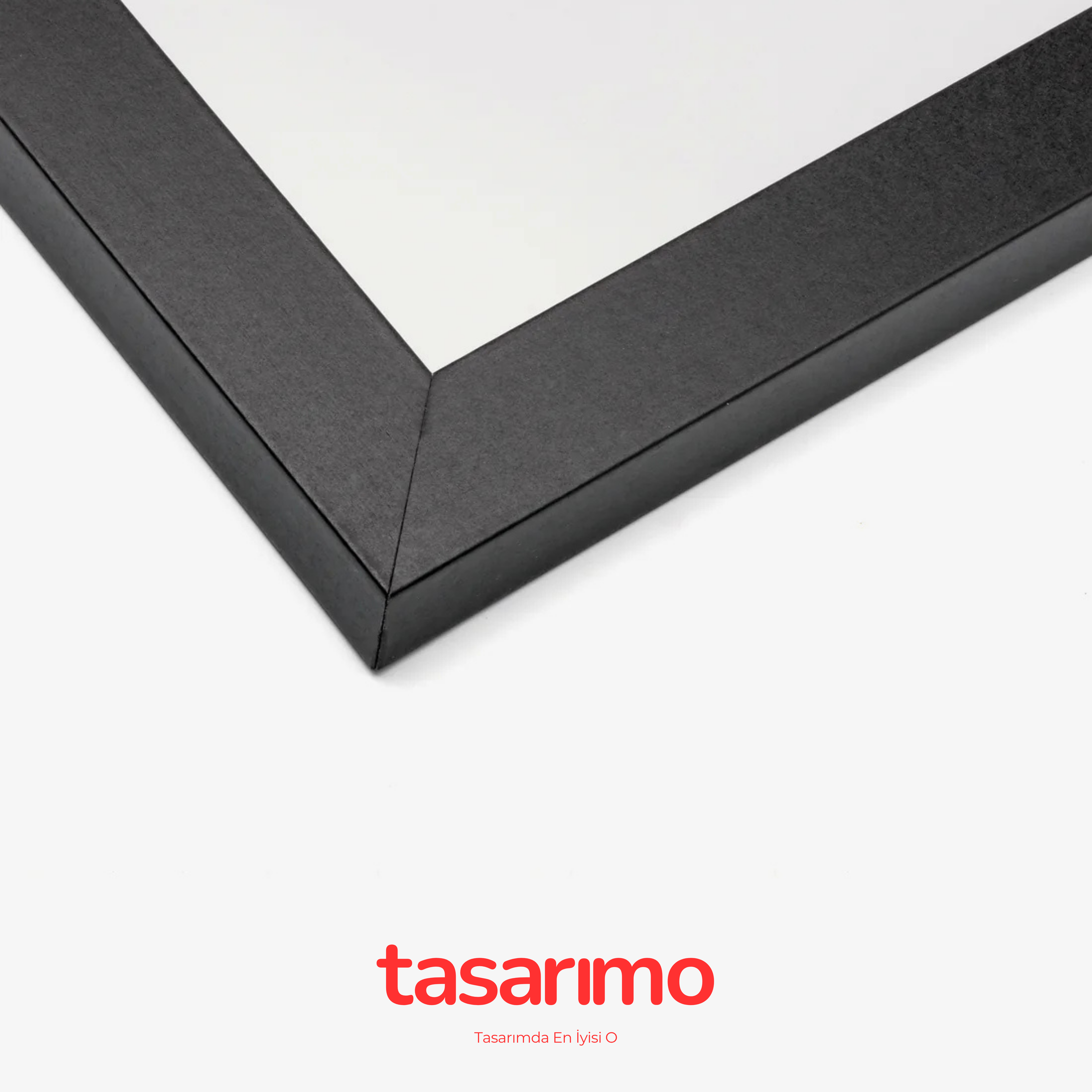 Siyah Renk Ahşap Çerçeve