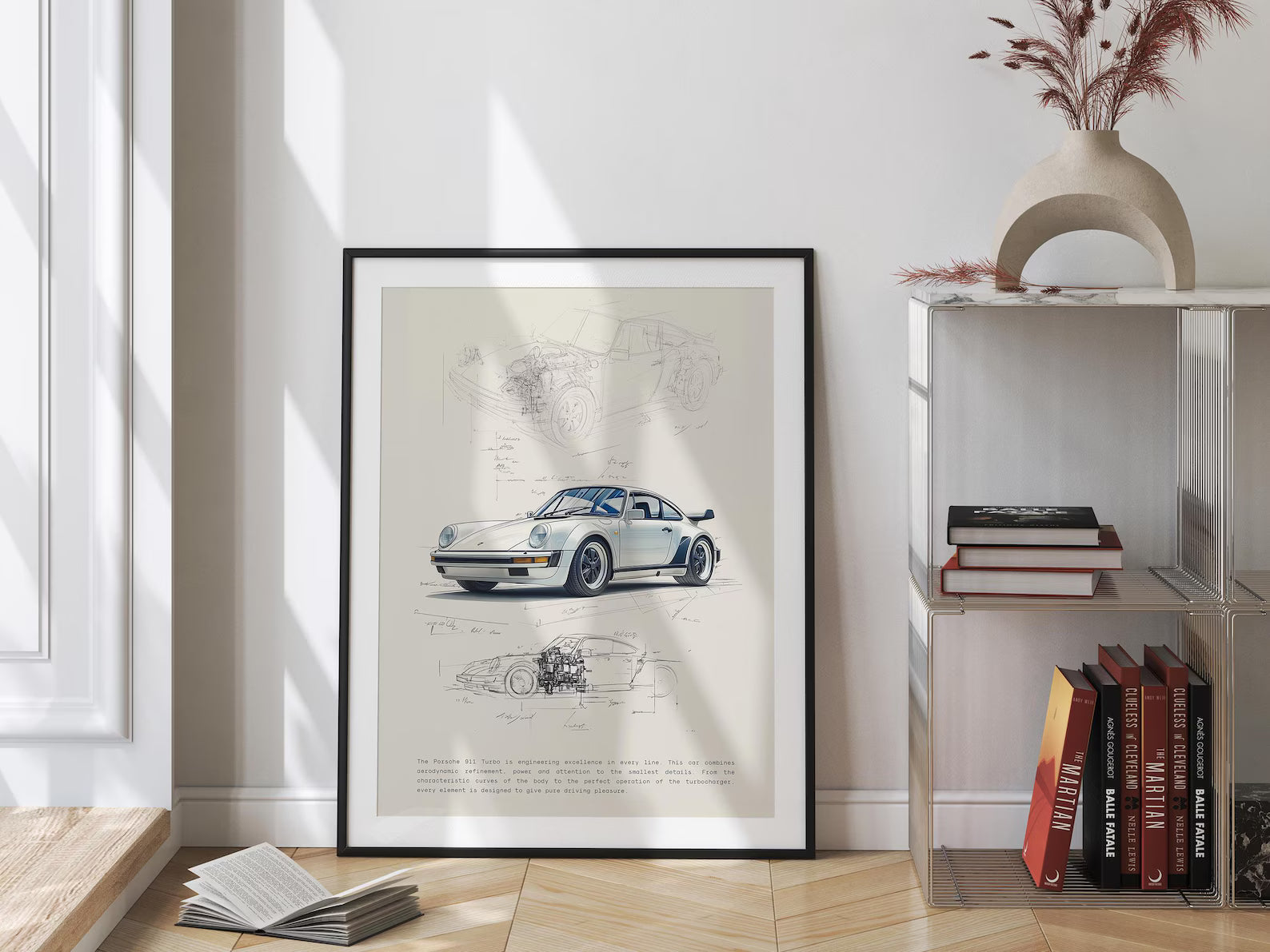 Porsche 911 Posteri: Klasik Spor Araba Tablosu