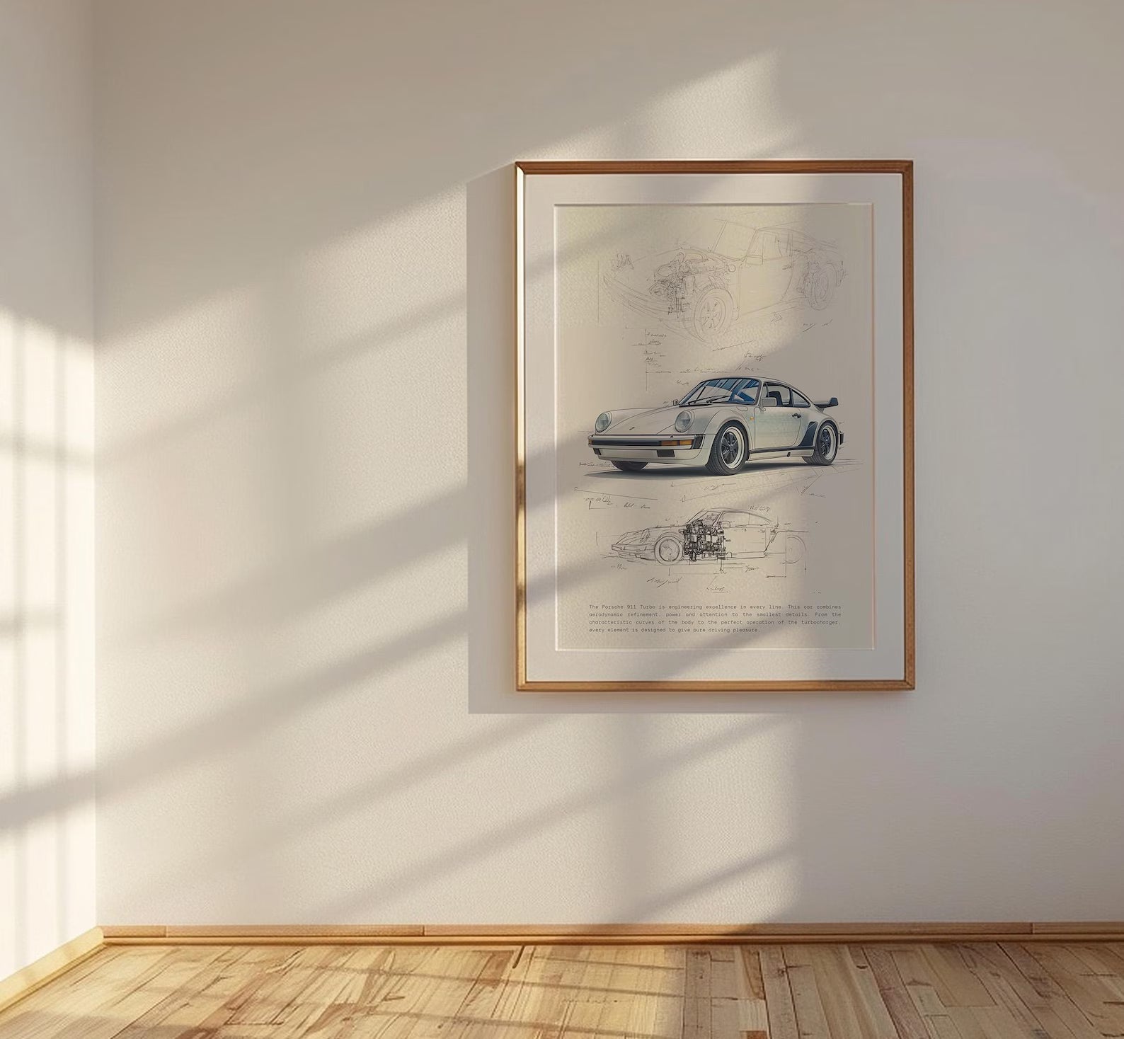 Porsche 911 Posteri: Klasik Spor Araba Tablosu