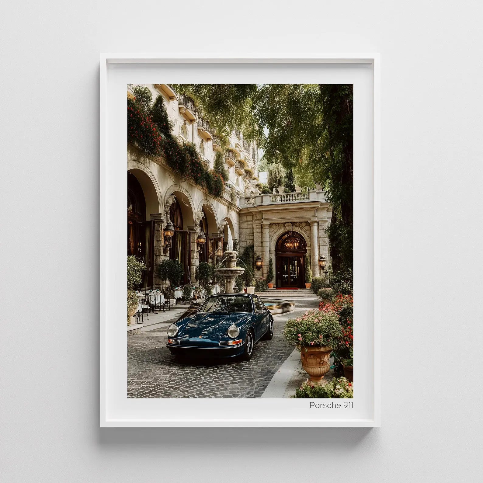 Porsche 911 Posteri: Klasik Spor Araba Tablosu