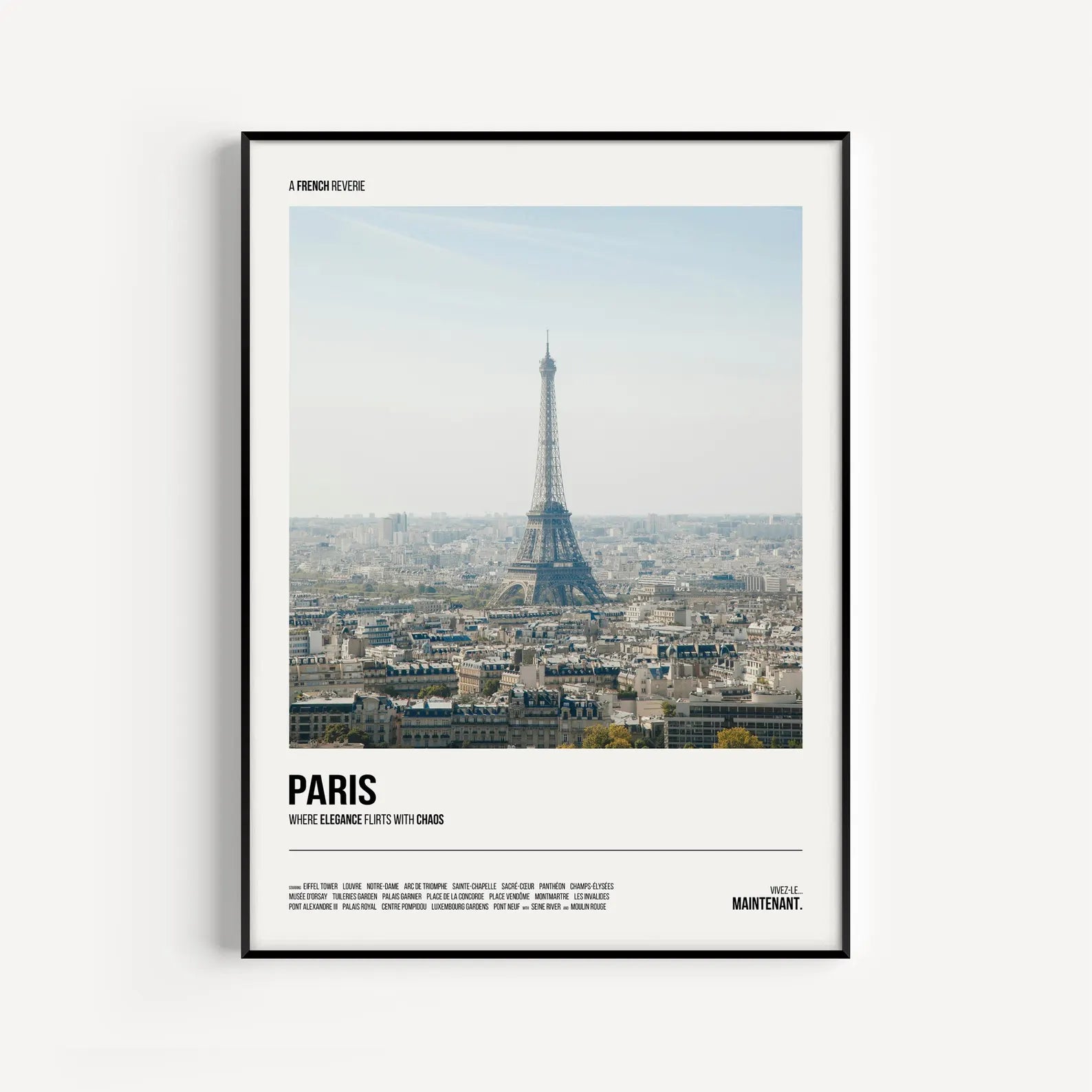 Paris Şehri Posteri: Modern Şehir Posterleri