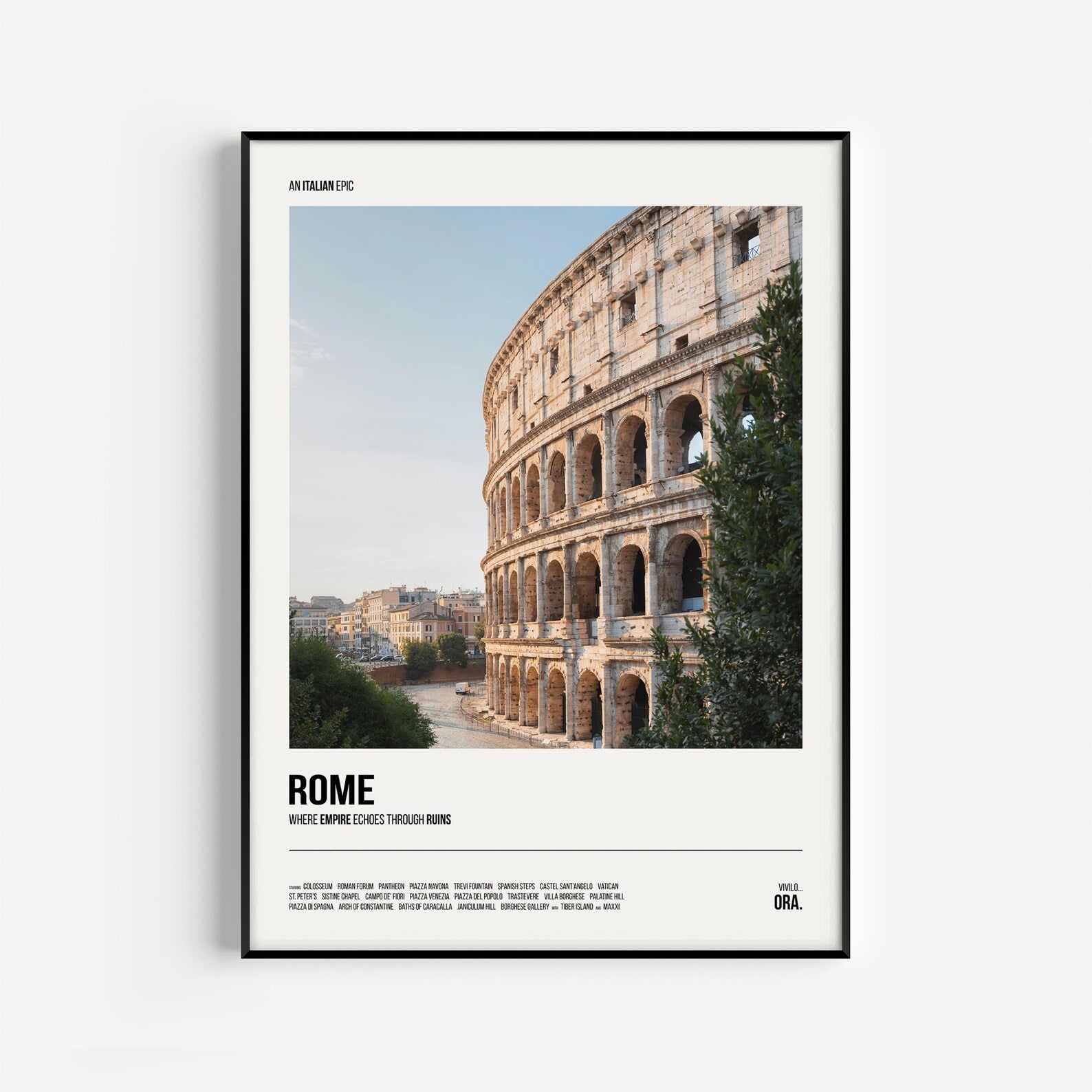 Roma Şehri Posteri: Modern Şehir Posterleri